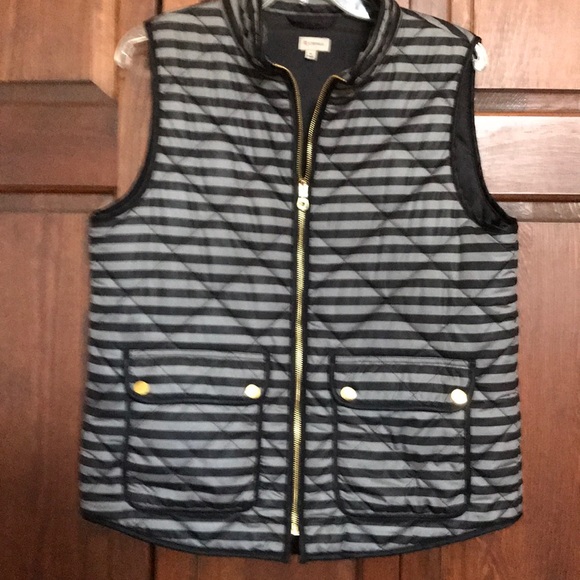 Cremiux Jackets & Blazers - Women’s gray/black strip vest